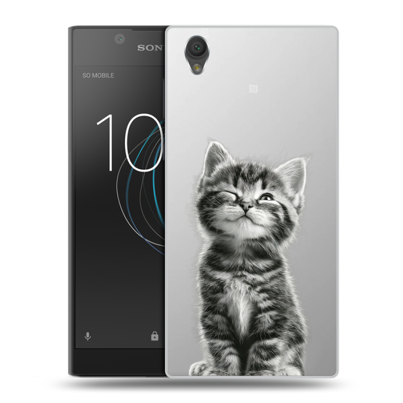 Пластиковый чехол на Sony Xperia L1 с принтом Котенок Пластиковый чехол на Sony Xperia L1 с принтом Котенок
