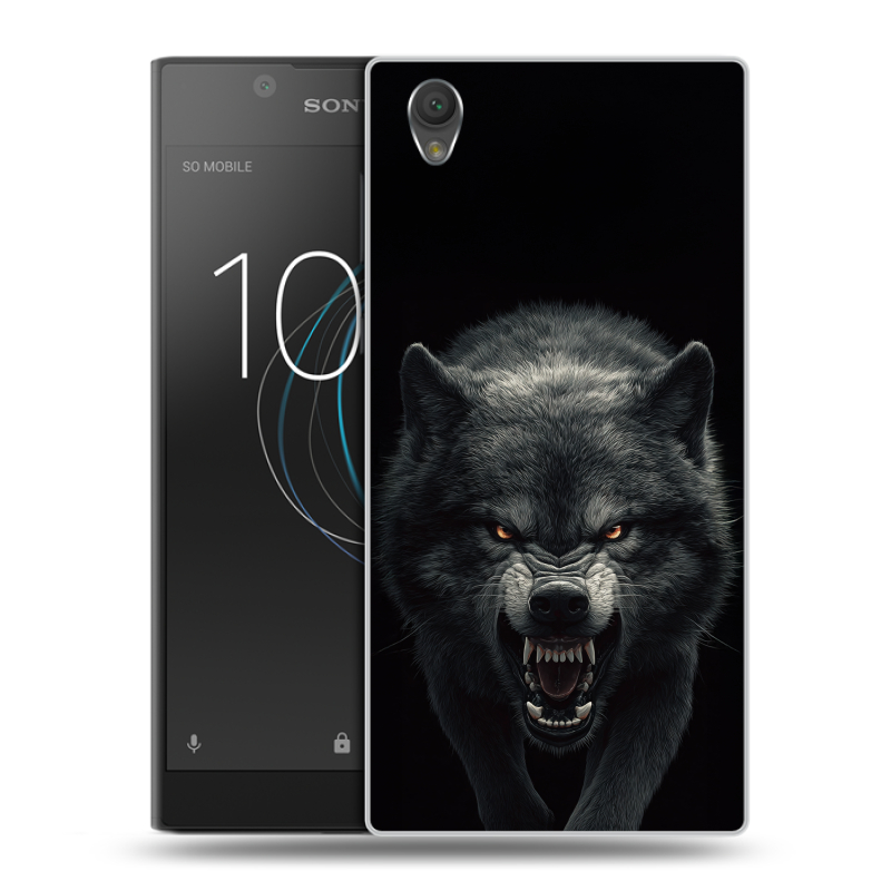 Пластиковый чехол на Sony Xperia L1 с принтом Волк Пластиковый чехол на Sony Xperia L1 с принтом Волк