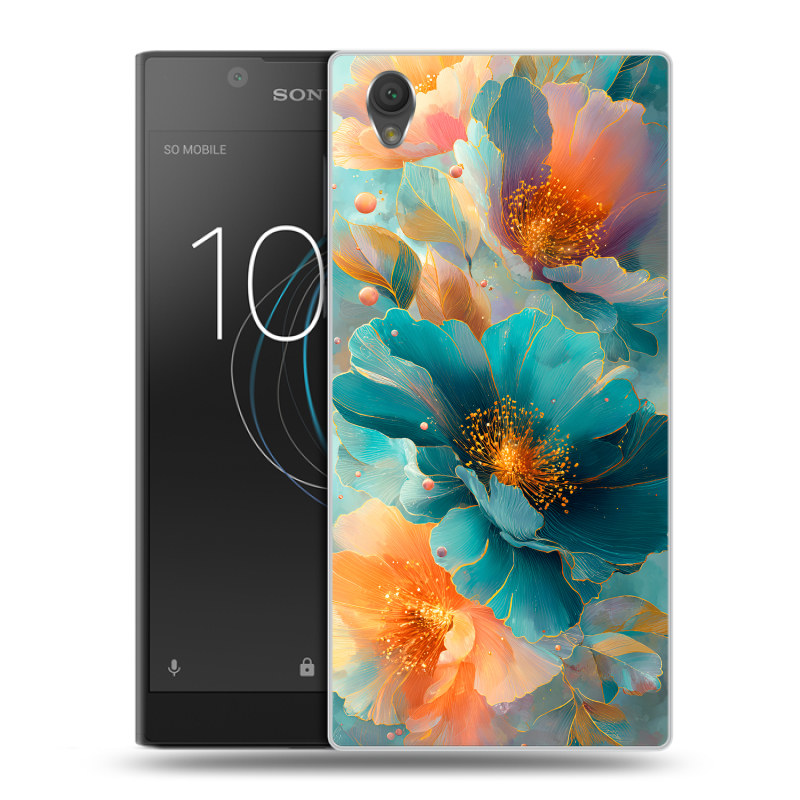 Пластиковый чехол на Sony Xperia L1 с принтом Цветы Пластиковый чехол на Sony Xperia L1 с принтом Цветы
