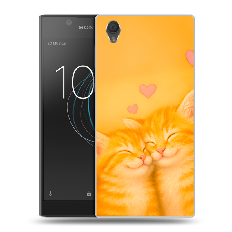 Пластиковый чехол на Sony Xperia L1 с принтом Милые котята Пластиковый чехол на Sony Xperia L1 с принтом Милые котята