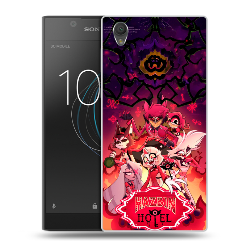 Пластиковый чехол на Sony Xperia L1 с принтом Hazbin Hotel Отель Хазбин Пластиковый чехол на Sony Xperia L1 с принтом Hazbin Hotel Отель Хазбин