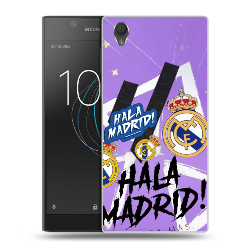 Пластиковый чехол на Sony Xperia L1 с принтом Real Madrid Реал Мадрид Пластиковый чехол на Sony Xperia L1 с принтом Real Madrid Реал Мадрид