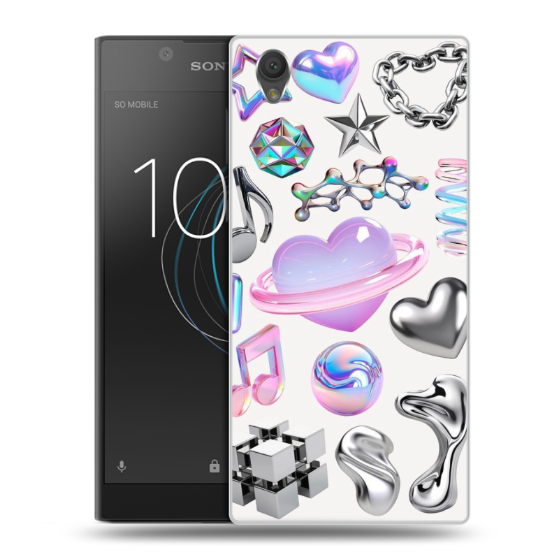 Пластиковый чехол на Sony Xperia L1 с принтом Y2K Пластиковый чехол на Sony Xperia L1 с принтом Y2K