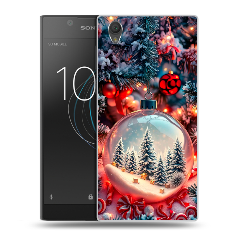 Пластиковый чехол на Sony Xperia L1 с принтом Новый год Пластиковый чехол на Sony Xperia L1 с принтом Новый год
