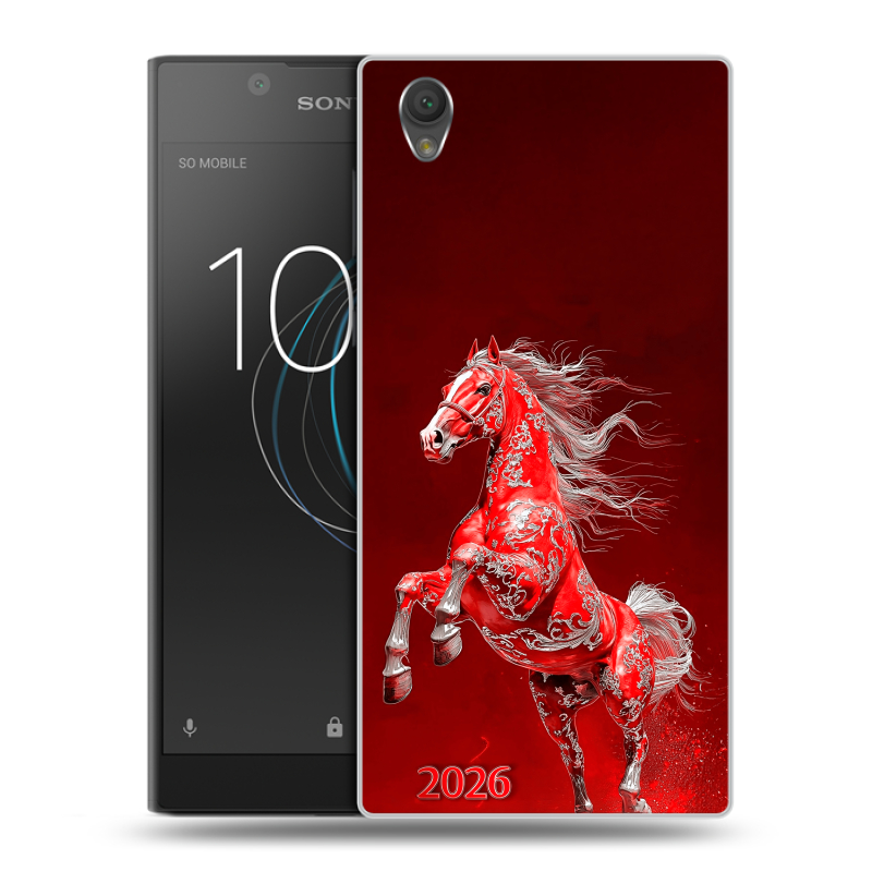 Пластиковый чехол на Sony Xperia L1 с принтом Новый год Пластиковый чехол на Sony Xperia L1 с принтом Новый год