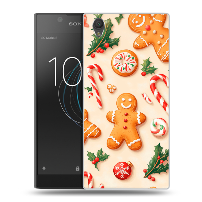 Пластиковый чехол на Sony Xperia L1 с принтом Новый год Пластиковый чехол на Sony Xperia L1 с принтом Новый год