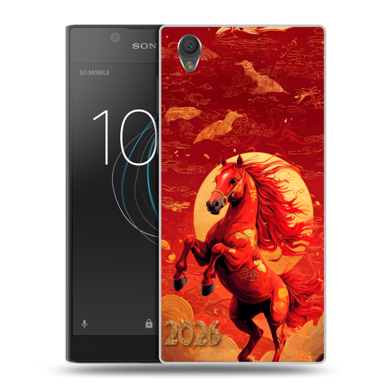 Пластиковый чехол на Sony Xperia L1 с принтом Новый год Пластиковый чехол на Sony Xperia L1 с принтом Новый год