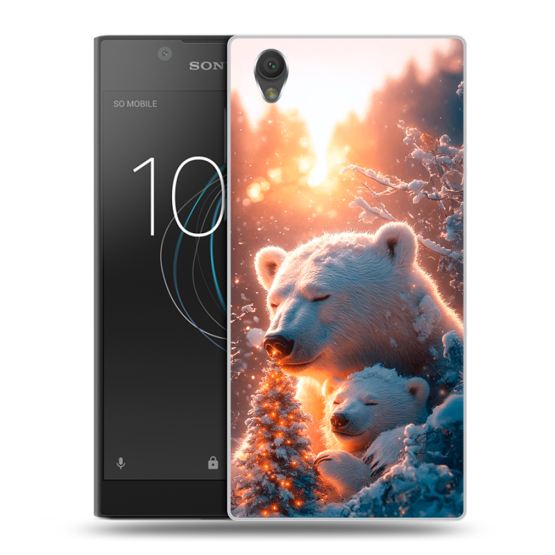 Пластиковый чехол на Sony Xperia L1 с принтом Новый год Пластиковый чехол на Sony Xperia L1 с принтом Новый год