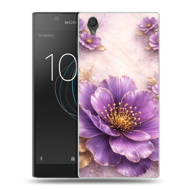 Пластиковый чехол на Sony Xperia L1 с принтом женский Пластиковый чехол на Sony Xperia L1 с принтом женский