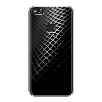 Силиконовый чехол на Huawei P10 Lite с принтом Текстура металла