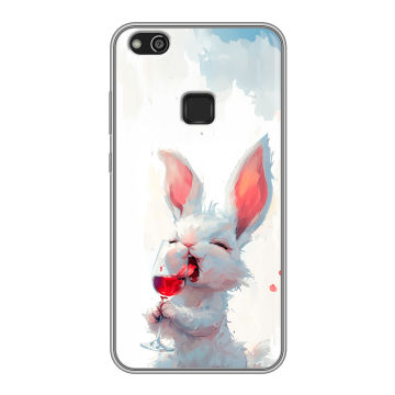 Силиконовый чехол на Huawei P10 Lite с принтом кролик зайчик Силиконовый чехол на Huawei P10 Lite с принтом кролик зайчик