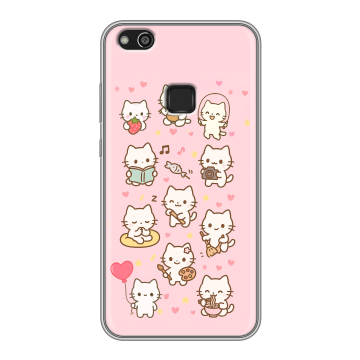 Силиконовый чехол на Huawei P10 Lite с принтом Hello Kitty Хелоу Кити Силиконовый чехол на Huawei P10 Lite с принтом Hello Kitty Хелоу Кити