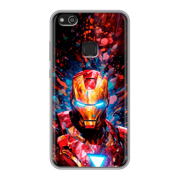 Силиконовый чехол на Huawei P10 Lite с принтом Железный человек Ironman Силиконовый чехол на Huawei P10 Lite с принтом Железный человек Ironman