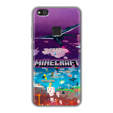 Силиконовый чехол на Huawei P10 Lite с принтом Майнкрафт Minecraft Силиконовый чехол на Huawei P10 Lite с принтом Майнкрафт Minecraft