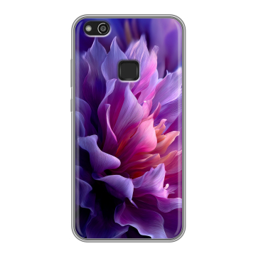 Силиконовый чехол на Huawei P10 Lite с принтом женский цветы