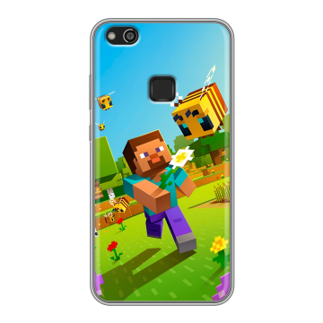 Силиконовый чехол на Huawei P10 Lite с принтом Майнкрафт Minecraft Силиконовый чехол на Huawei P10 Lite с принтом Майнкрафт Minecraft