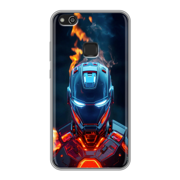Силиконовый чехол на Huawei P10 Lite с принтом IronMan Железный человек