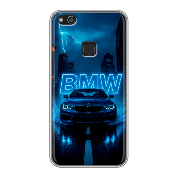 Силиконовый чехол на Huawei P10 Lite с принтом BMW БМВ
