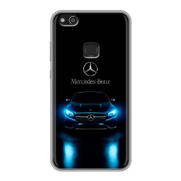 Силиконовый чехол на Huawei P10 Lite с принтом Mercedes Мерседес Силиконовый чехол на Huawei P10 Lite с принтом Mercedes Мерседес