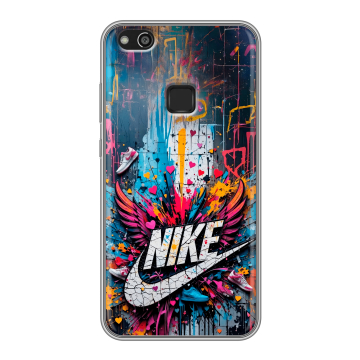 Силиконовый чехол на Huawei P10 Lite с принтом Nike Найк