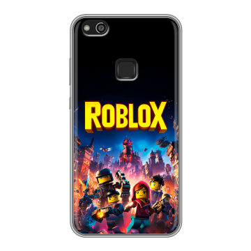 Силиконовый чехол на Huawei P10 Lite с принтом Roblox Роблокс Силиконовый чехол на Huawei P10 Lite с принтом Roblox Роблокс