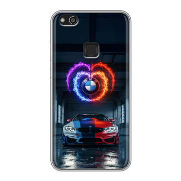 Силиконовый чехол на Huawei P10 Lite с принтом BMW БМВ Силиконовый чехол на Huawei P10 Lite с принтом BMW БМВ