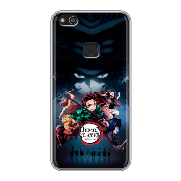 Силиконовый чехол на Huawei P10 Lite с принтом Demon Slayer Клинок рассекающий демонов