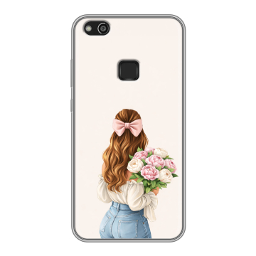 Силиконовый чехол на Huawei P10 Lite с принтом женский Силиконовый чехол на Huawei P10 Lite с принтом женский