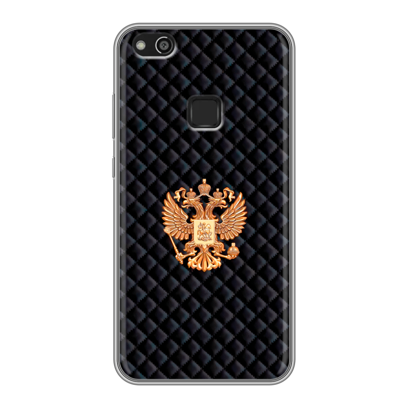 Силиконовый чехол на Huawei P10 Lite с принтом Герб России принт Силиконовый чехол на Huawei P10 Lite с принтом Герб России принт