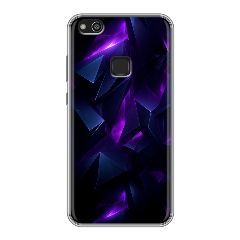 Силиконовый противоударный чехол на Huawei P10 Lite с принтом Абстракиция Силиконовый противоударный чехол на Huawei P10 Lite с принтом Абстракиция