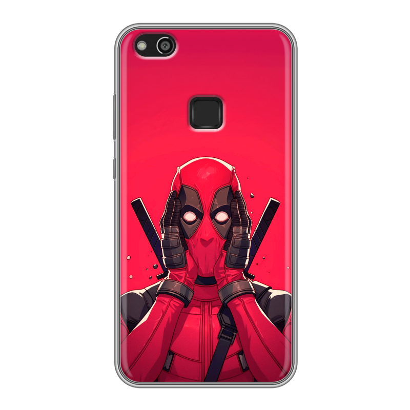 Силиконовый чехол на Huawei P10 Lite с принтом Дедпул Deadpool Силиконовый чехол на Huawei P10 Lite с принтом Дедпул Deadpool