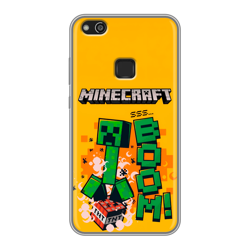 Силиконовый чехол на Huawei P10 Lite с принтом Майнкрафт Minecraft Силиконовый чехол на Huawei P10 Lite с принтом Майнкрафт Minecraft
