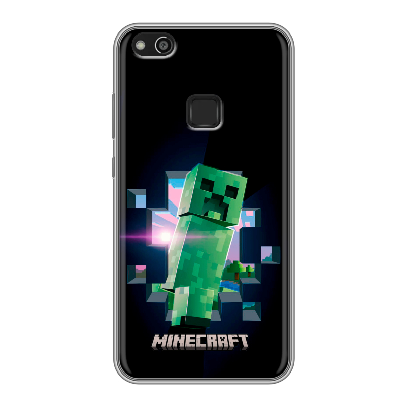 Силиконовый чехол на Huawei P10 Lite с принтом Майнкрафт Minecraft Силиконовый чехол на Huawei P10 Lite с принтом Майнкрафт Minecraft