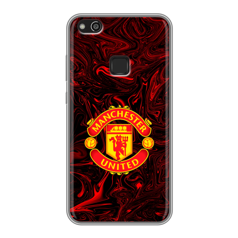 Силиконовый чехол на Huawei P10 Lite с принтом Manchester United Силиконовый чехол на Huawei P10 Lite с принтом Manchester United