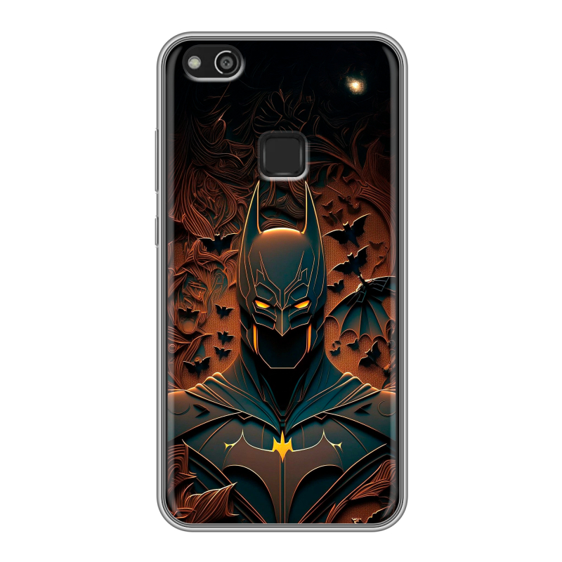 Силиконовый чехол на Huawei P10 Lite с принтом Batman Бэтмен Силиконовый чехол на Huawei P10 Lite с принтом Batman Бэтмен