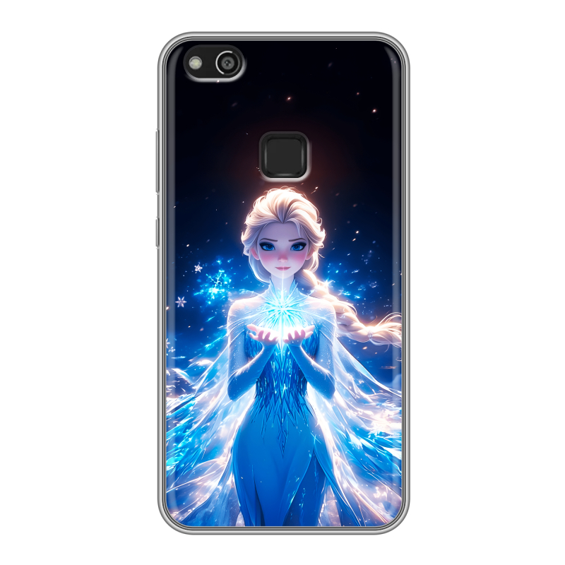Силиконовый противоударный чехол на Huawei P10 Lite с принтом Холодное сердце Frozen Силиконовый противоударный чехол на Huawei P10 Lite с принтом Холодное сердце Frozen
