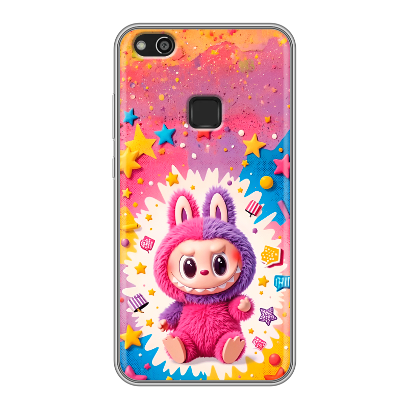 Силиконовый чехол на Huawei P10 Lite с принтом Labubu Лабубу Силиконовый чехол на Huawei P10 Lite с принтом Labubu Лабубу