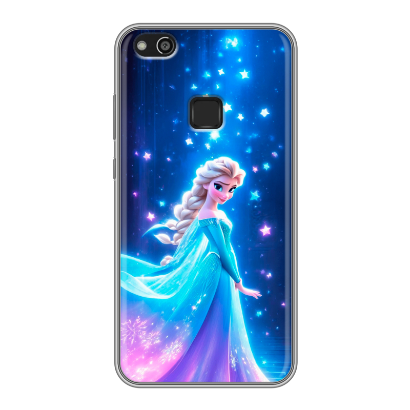Силиконовый противоударный чехол на Huawei P10 Lite с принтом Холодное сердце Frozen Силиконовый противоударный чехол на Huawei P10 Lite с принтом Холодное сердце Frozen