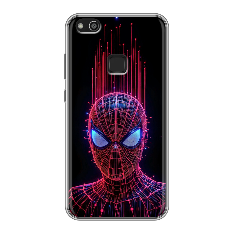 Силиконовый чехол на Huawei P10 Lite с принтом Spiderman Человек паук Силиконовый чехол на Huawei P10 Lite с принтом Spiderman Человек паук