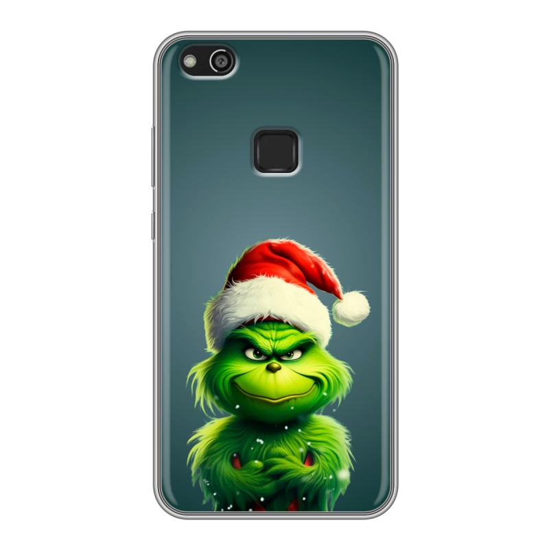 Силиконовый противоударный чехол на Huawei P10 Lite с принтом Новый год Силиконовый противоударный чехол на Huawei P10 Lite с принтом Новый год