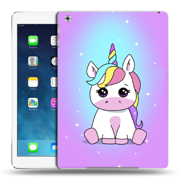 Силиконовый чехол на планшета Ipad (2017) с принтом Единорог
