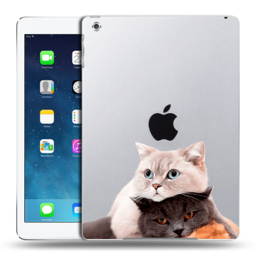 Силиконовый чехол на планшета Ipad (2017) с принтом Кошки