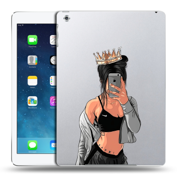 Силиконовый чехол на планшета Ipad (2017) с принтом Женские принты