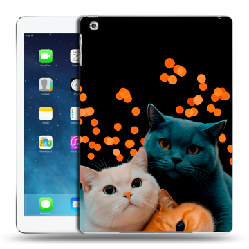 Силиконовый чехол на планшета Ipad (2017) с принтом Кошки