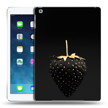 Силиконовый чехол на планшета Ipad (2017) с принтом Черная клубника