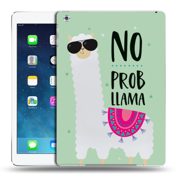 Силиконовый чехол на планшета Ipad (2017) с принтом Лама