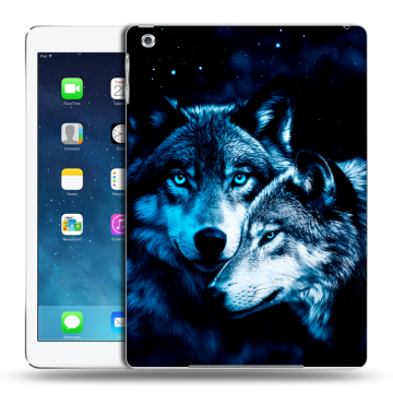 Силиконовый чехол на планшета Ipad (2017) с принтом Волки
