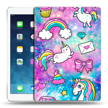 Силиконовый чехол на Ipad (2017) с принтом Единороги