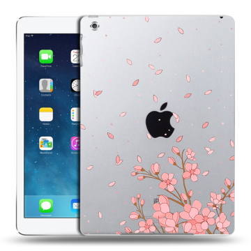 Силиконовый чехол на Ipad (2017) с принтом Ветка сакуры
