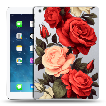 Силиконовый чехол на Ipad (2017) с принтом Розы